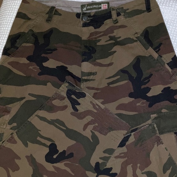 Men’s, Micros, 100% Cotton Camoflauge Utility Outdoor Pants 34 X 30, NWOT! - Picture 3 of 14
